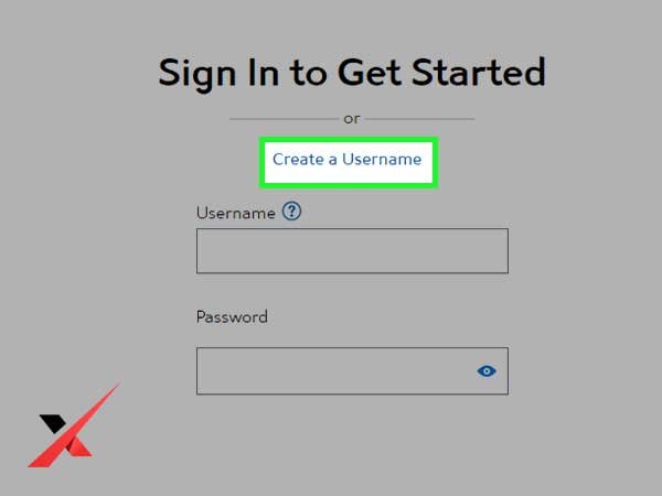 Click on create a username